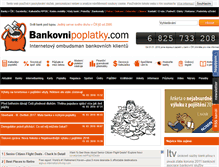 Tablet Screenshot of bankovnipoplatky.com